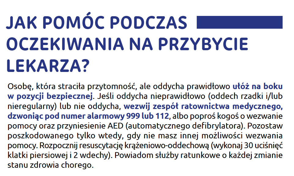 jak pomóc podczas oczekiwania na przybycie lekarza